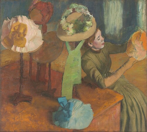 The Millinery Shop by Hilaire Germain Edgar Degas