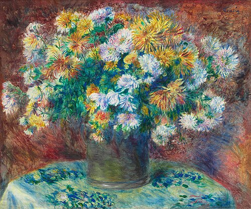 Chrysanthemums by Pierre-Auguste Renoir