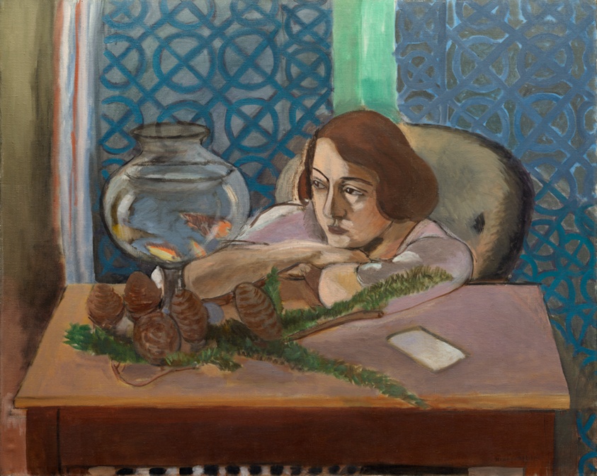 Woman before an Aquarium by Henri Matisse
