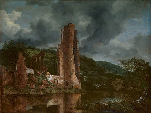 Landscape with the Ruins of the Castle of Egmond by Jacob van Ruisdael