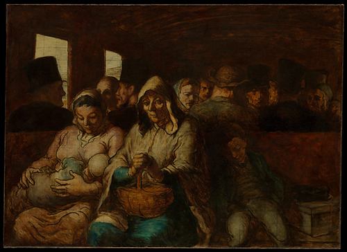 The Third-Class Carriage by Honoré Daumier