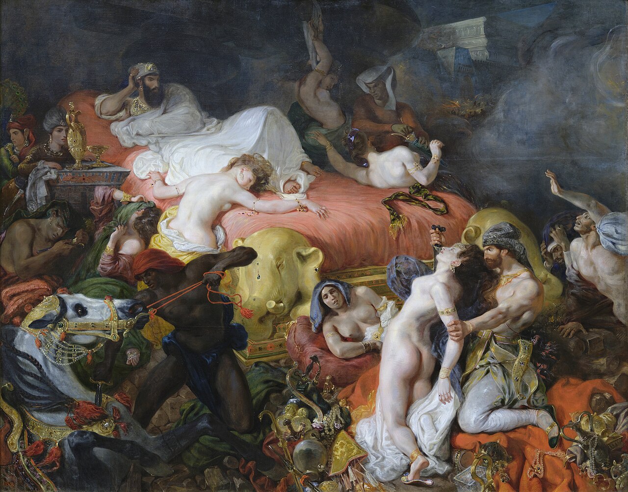 The Death of Sardanapalus by Eugène Delacroix