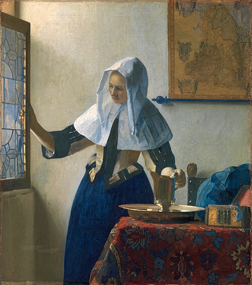 Woman with a Water Jug by Johannes Vermeer
