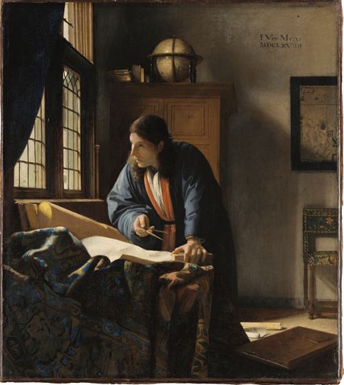 The Geographer by Johannes Vermeer
